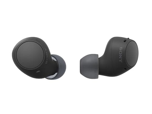 Sony WF-C510 Écouteurs intra-auriculaires Bluetooth sans fil avec batterie jusqu'à 22 heures, connexion multipoint, micro et résistance à l'eau IPX4, noir