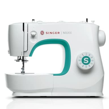 SINGER M3300 Machine à coudre légère et portable avec 97 applications de points, lumière LED et boutonnière en 1 étape | Utilisée pour réparer et coudre