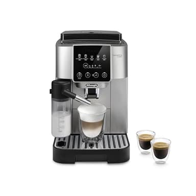 De'Longhi Magnifica Start ECAM22080SB Machine à expresso et à café avec mousseur à lait automatique, latte One Touch, cappuccino, broyeur intégré, argent