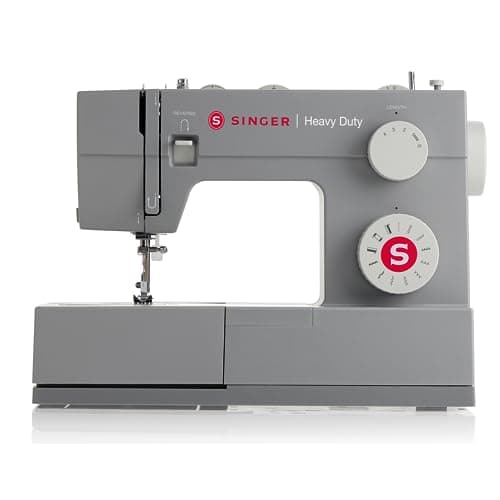 SINGER Machine à coudre haute vitesse 4411 robuste avec kit d'accessoires | Moteur puissant avec puissance de perçage améliorée, 69 applications de points, cadre entièrement en métal, boutonnière à 4