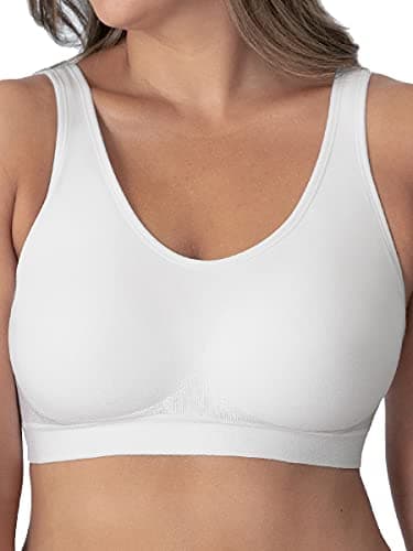 SHAPERMINT Soutien-gorge de compression sans armatures pour femme de petite à grande taille, usage quotidien, exercice et soutien dorsal, White, TT-Grand