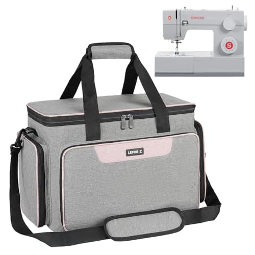 Sac de transport pour machine à coudre compatible avec la plupart des machines à coudre Singer, Brother, Janome avec plusieurs poches de rangement, sac fourre-tout de voyage universel avec bandoulière