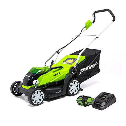 Greenworks Tondeuse à gazon sans fil 40 V 35,6 cm, batterie 4,0 Ah et chargeur inclus 2506302