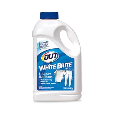 OUT White Brite Blanchissant en poudre, détachant pour vêtements, 1,8 kg, 340,2 g