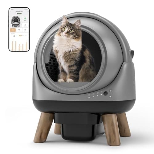 ZHMZ G1 Bac à litière automatique pour chat avec grande ouverture/contrôle des odeurs/double protection de sécurité