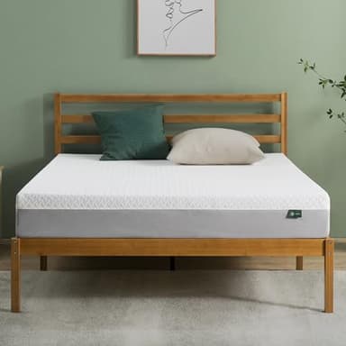 Zinus Matelas en mousse à mémoire de forme essentielle de thé vert de 20,3 cm, matelas abordable, soulagement de la pression, mousse certifiée CertiPUR-US, lit double