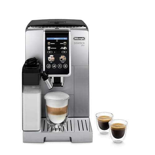 De'Longhi Dinamica Plus Coffee and Coffee Machine for Coffee and Coffee with Automatic Milk Frother, 24+ One-Touch Recipes, Enjoy Lattes, Cappuccinos, and More, ECAM38085SB