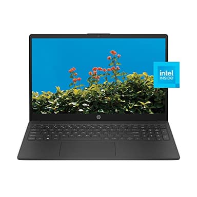 HP Ordinateur portable de 15", écran HD, processeur Intel N100, 4 Go de RAM, 128 Go UFS, carte graphique Intel UHD, Windows 11 Home en mode S, 15-fd0000ca