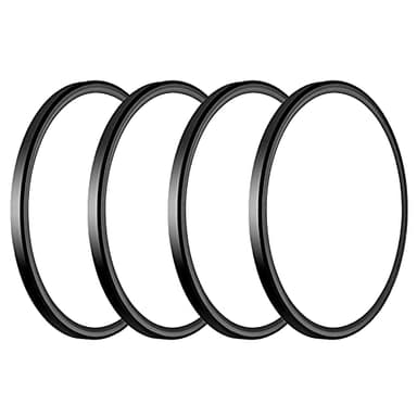 Lot de 4 plafonniers encastrables à DEL, 28 W, 3100 lm, super fins de 30,5 cm, lumière du jour 5 000 K, pour chambre à coucher, salon, salle à manger (lot de 4, noir)