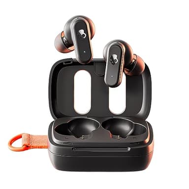 Skullcandy Dime 3 Écouteurs intra-auriculaires sans fil, batterie de 20 heures, microphone, compatible avec iPhone, Android et appareils Bluetooth, noir