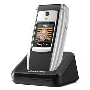 Easyfone T300 4G Téléphone portable débloqué à grand bouton pour personnes âgées, facile à utiliser, son clair, téléphone portable avec bouton SOS, numérotation rapide photo, batterie 1500 mAh et