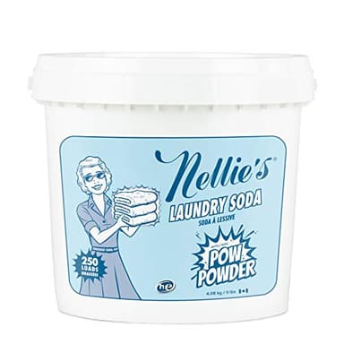 Nellie's Soda à lessive avec poudre de POW – 250 brassées – Lessive respectueuse de l'environnement avec enzymes actives anti-taches – Haute efficacité, doux pour la peau et l'environnement – Fabriqué
