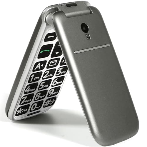 artfone Téléphones portables débloqués à rabat 4G Volte Canada pour personnes âgées avec bouton SOS, écran de 6,1 cm, volume fort, USB-C et station d'accueil, numéros parlants, batterie 1200 mAh,