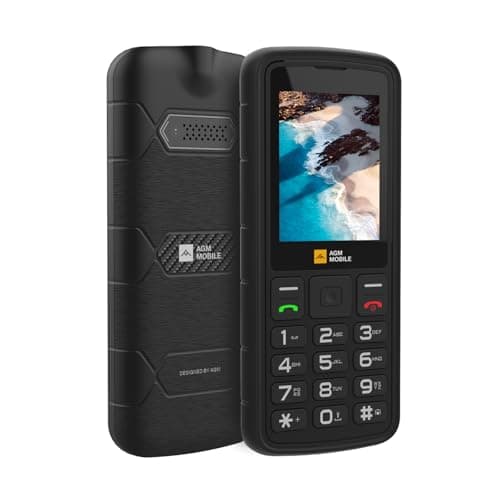 AGM M9 Téléphone portable robuste de base, fonction 4G, téléphones mobiles simples, étanche IP68/IP69K, résistant aux chutes de 1,8 m, grands boutons, grande police, numérotation rapide, 3