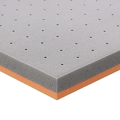BedStory Surmatelas en mousse à mémoire de forme de 5,1 cm pour grand lit, certifié CertiPUR-US en gel et charbon de bambou, sans housse pour soulager la pression (152,4 x 203,2 cm)