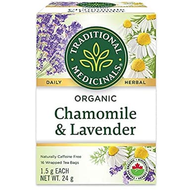 Traditional Medicinals – Tisane de camomille biologique à la lavande – 16 sachets (paquet de 1)