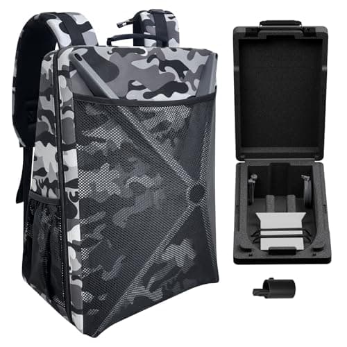 STARGEAR Étui pour Starlink Gen 2, étui de rangement rigide de voyage compatible avec les kits de vaisselle Starlink V2 actionnés standard, coque de protection imperméable camouflage sac à dos