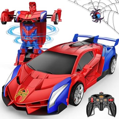 vicia – Voitures télécommandées pour enfants, jouets robots transformés, jouets pour garçons de 3 à 10 ans, voiture télécommandée de 3, 4, 5, 6, 7, 8 ans, cadeaux de Noël et d'anniversaire pour