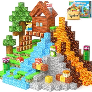 Lot de 100 blocs de construction magnétiques pour enfants de 3 à 5 ans, 6 à 8 ans, 8 à 12 ans, jouets pour enfants de 3 ans et plus